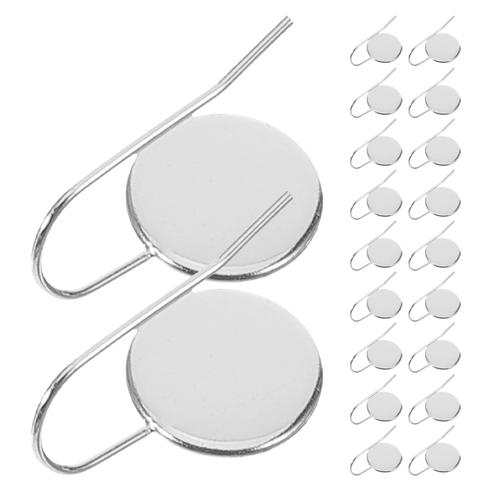 Bezels Set Pendant - 20個入り、研磨仕上げのステンレス製イヤリングトレイ（ベゼル付き）、DIY用カボションペンダントやドロップイヤリング、アクセサリー作りに最適。