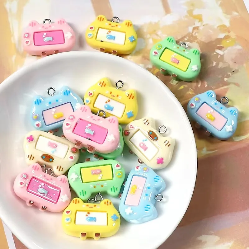 10個入り、大量パック。漫画風ゲーム機モチーフのレジンチャー - Resin Crafts Diy のレビューと価格
