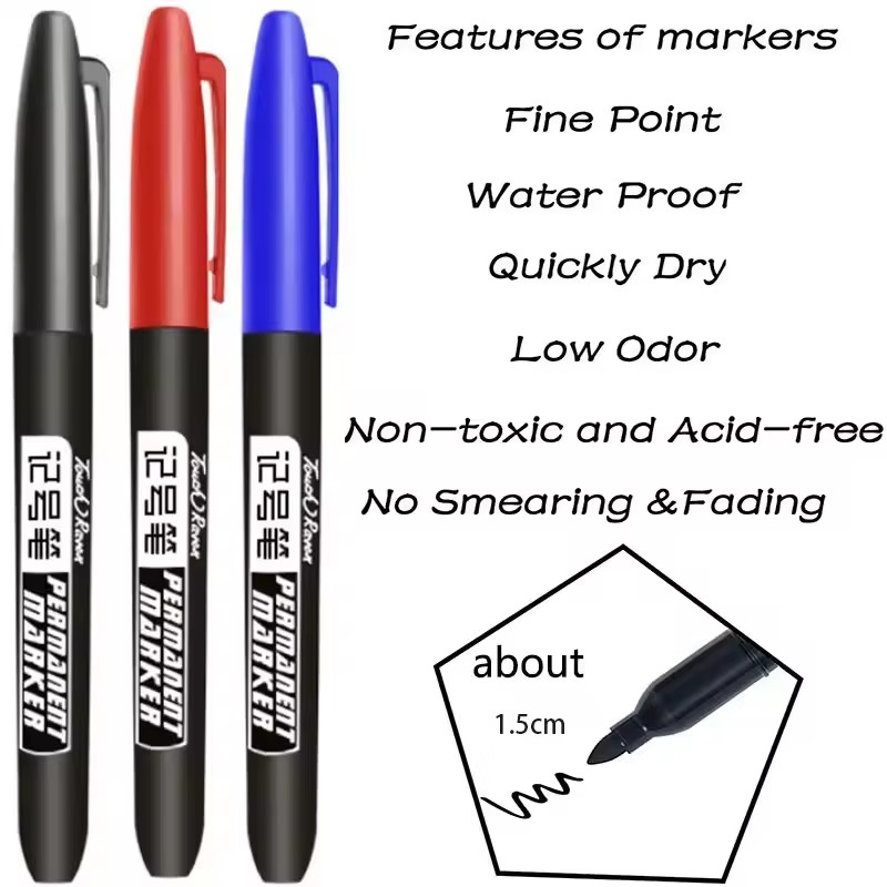 6 個の油性マーカー防水油性ペンガラスプラスチック金属木材岩 - Copic Marker Sketch のレビューと価格