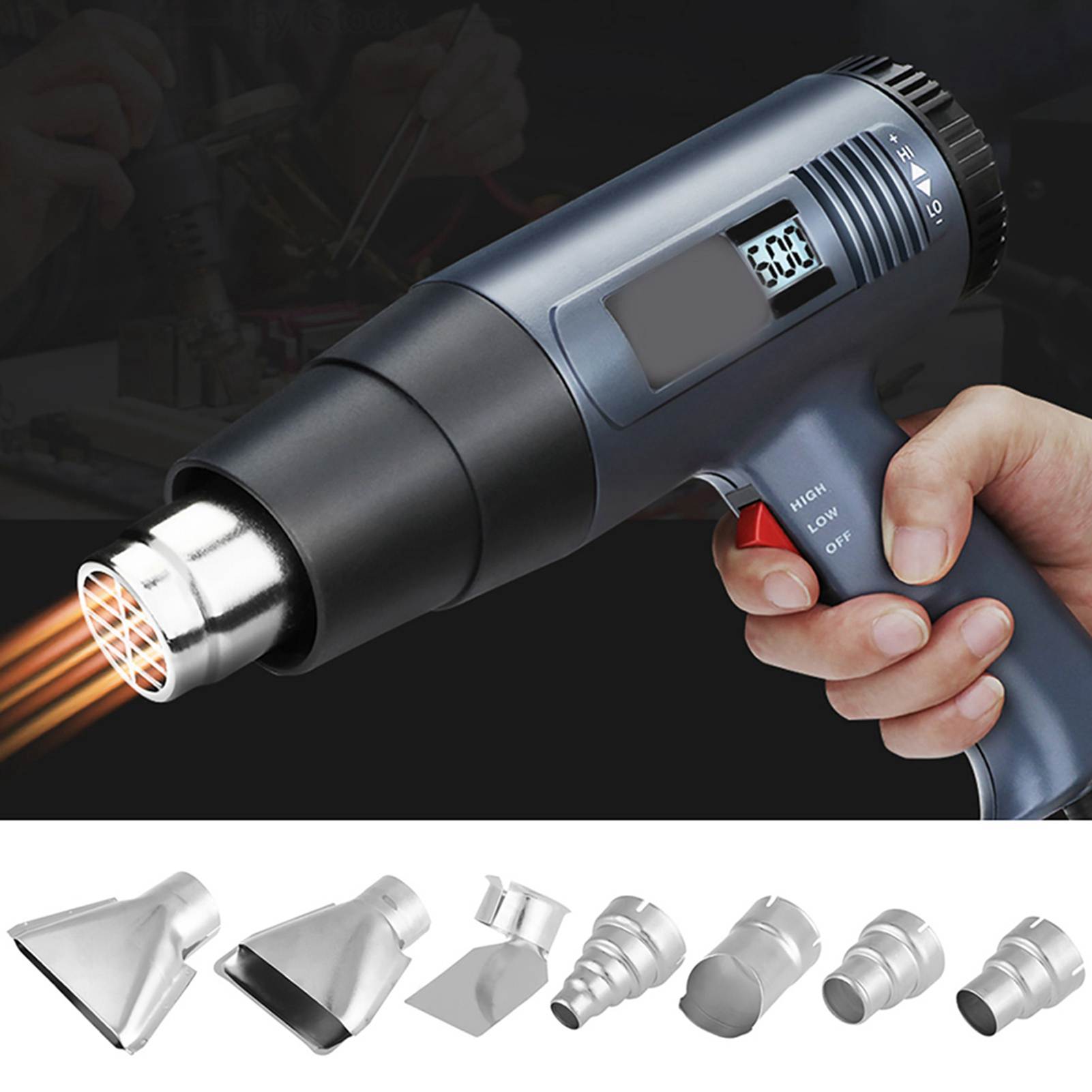 7 個のヒートガンノズルキット - 35-40mm 熱風はん - Heat Gun Small のレビューと価格