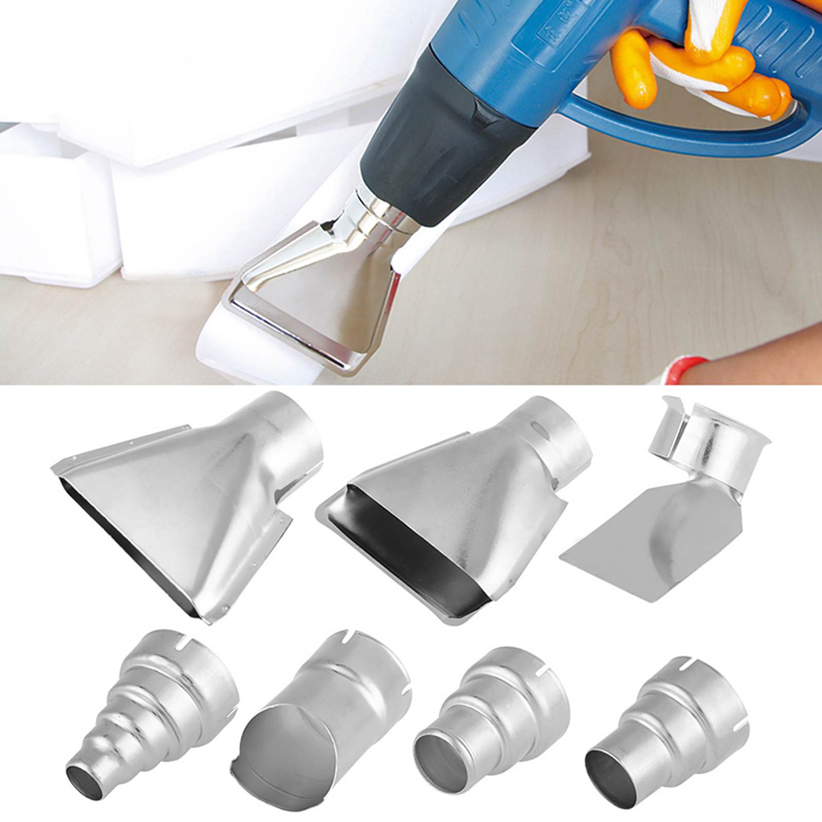 7 個のヒートガンノズルキット - 35-40mm 熱風はん - Heat Gun Small のレビューと価格