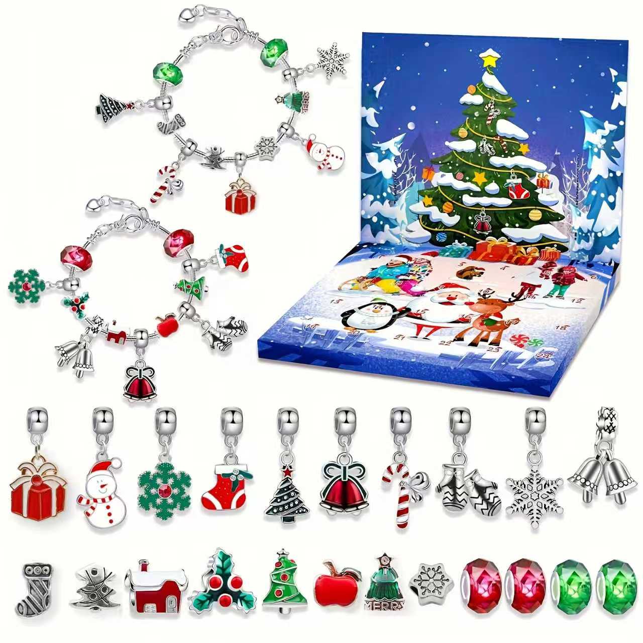 クリエイティブなクリスマス24日カウントダウンカレンダーボッ - Resin Crafts Diy のレビューと価格